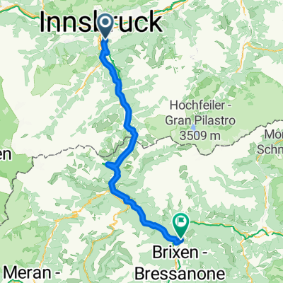 Lanser Straße, Innsbruck nach Pustertaler Straße, Natz-Schabs