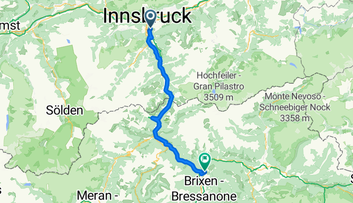 Lanser Straße, Innsbruck nach Pustertaler Straße, Natz-Schabs