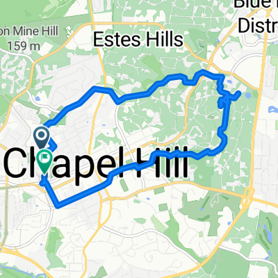 Whitaker St, Chapel Hill to Whitaker St, Chapel Hill