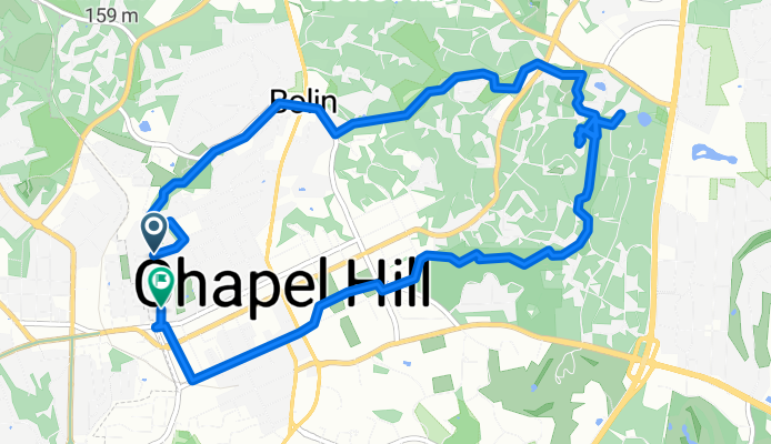 Whitaker St, Chapel Hill to Whitaker St, Chapel Hill