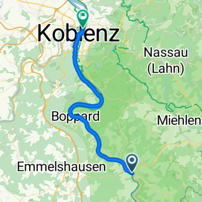 Heerstraße, Sankt Goar nach Koblenz