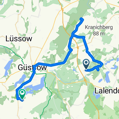 Kussower Straße, Lalendorf nach Am Rosenbarg, Gutow