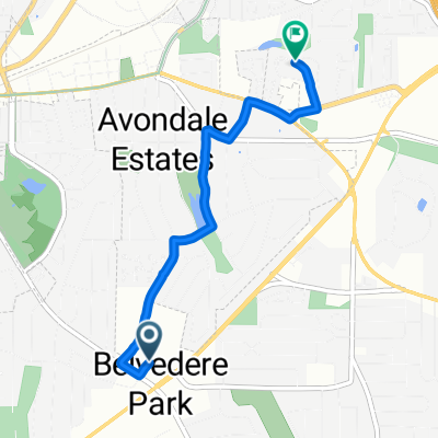 Walmart to home but there was a road closure