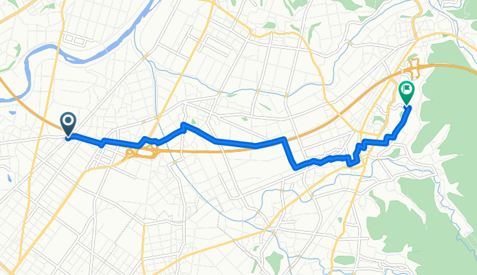 太郎坊町, 都城市へ山之口町花木, 都城市