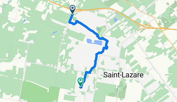 Côte St-Charles, St-Lazare to Rue de Saratoga, St-Lazare