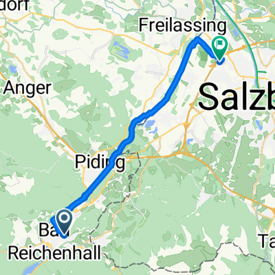Baderstraße, Bad Reichenhall nach Europastraße, Salzburg