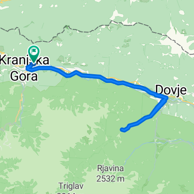 Kranjska Gora → Mojstrana (dolina Vrata, Peričnik vodopád)