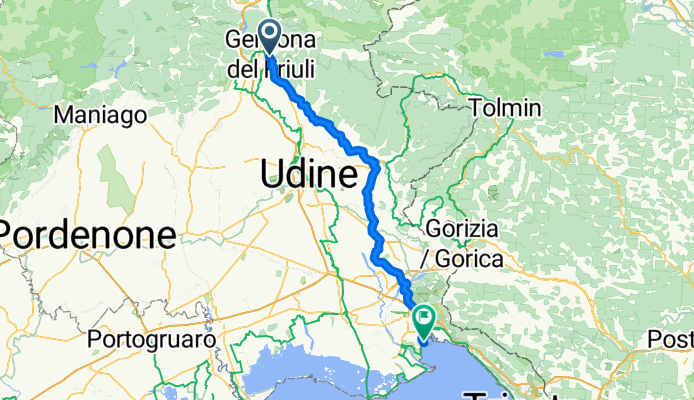 Von Gemona del Friuli bis Monfalcone