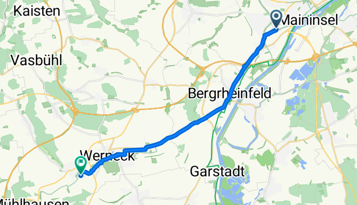 Kreuzstraße, Schweinfurt nach Im Löffelsterz, Werneck