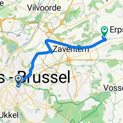 Wiertzstraat, Brussel naar Mechelsesteenweg, Kortenberg
