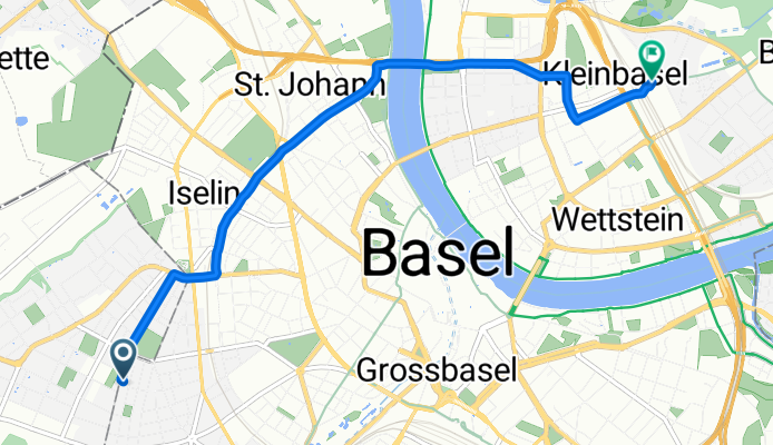 Steinbühlallee, Basel nach Im Surinam, Basel