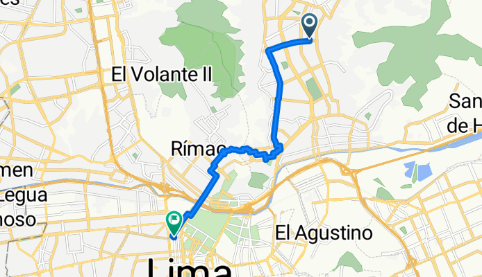De Piedra Bigua a Jirón Ilo