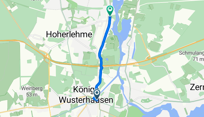 Bahnhofsvorplatz, Königs Wusterhausen nach Friedrich-Engels-Straße, Wildau