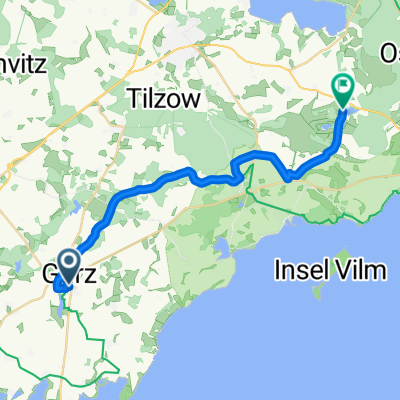 Von Garz/Rügen bis Zirkow