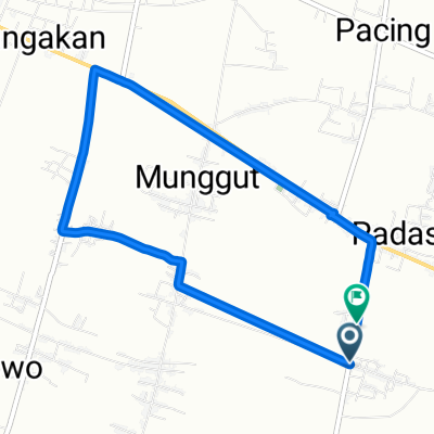 Route to Jalan Raya Padas Pangkur