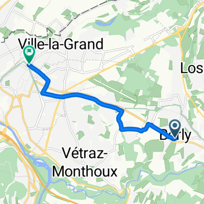 Chemin Lapraz, Cranves-Sales à Esplanade François Mitterrand, Annemasse