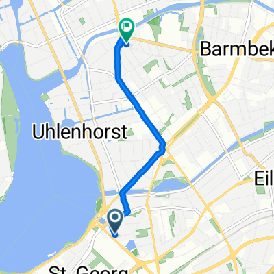 Sechslingspforte, Hamburg nach Grovestraße, Hamburg