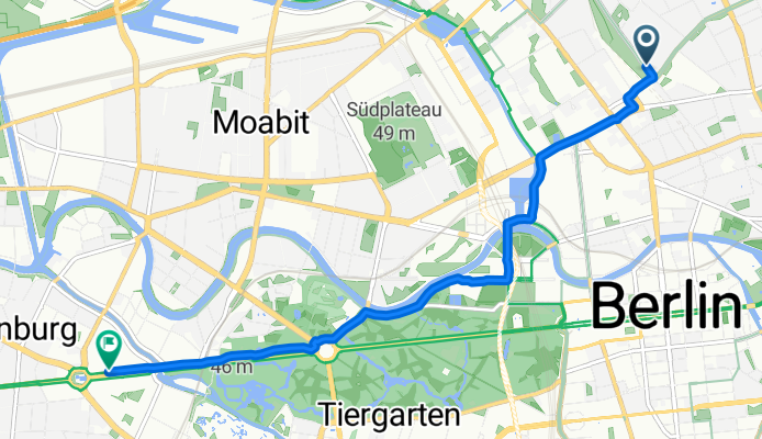Theodor-Heuss-Weg, Berlin nach Straße des 17. Juni, Berlin