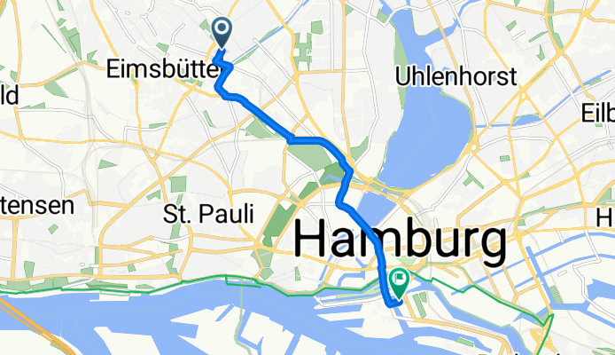 Eppendorfer Weg, Hamburg to Hongkongstraße, Hamburg