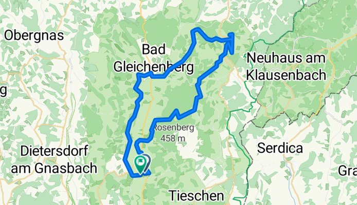 Route Hof Kapfenstein Bad Gleichenberg Muggendorf Hof