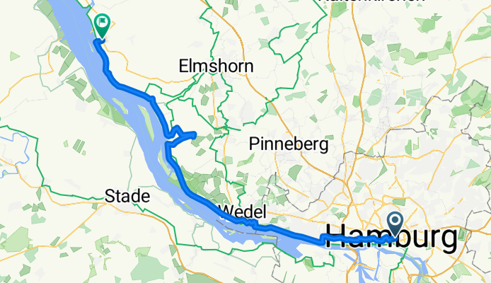 Hamburg to Glückstadt