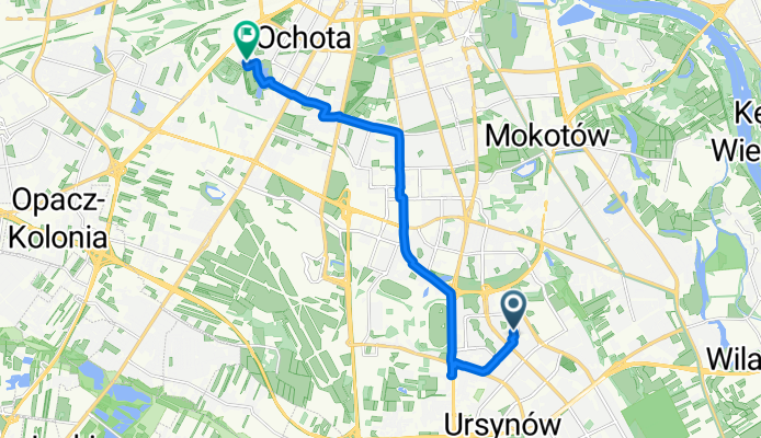 Zamiany, Warszawa do Kukiełki, Warszawa