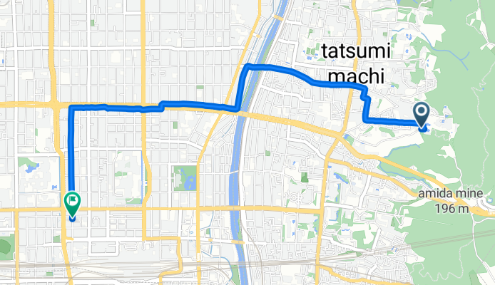 Return from Kyiomitzu-dera to bike rental