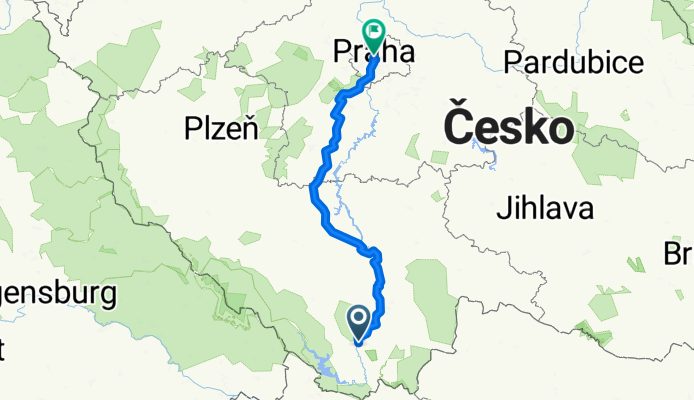 Český Krumlov nach Prague