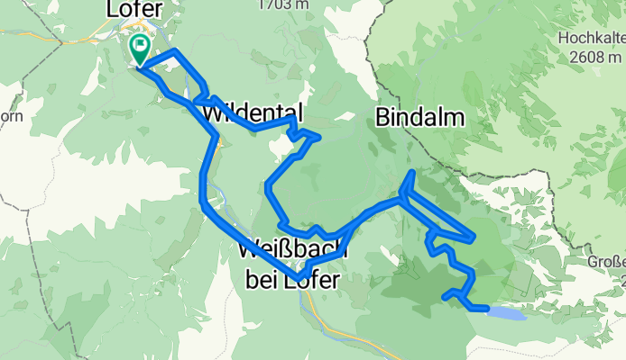 Hochmoos - Lamprechtshöhle - Diesbachstausee - Kallbrunnalm - Wildental - Hochmoss