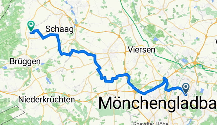 Von Mönchengladbach bis Brüggen