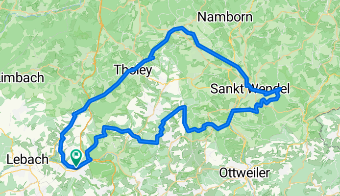 RT 61km Eppelborn -Berschweile-Rheinstraße-Remmesw.- St. Wendel Misionsh.-Tholey-Oberthal-Aschbach-Eppelborn