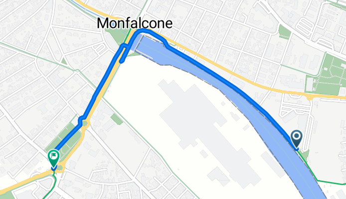 Via del Lisert, Monfalcone a Via dei Bagni, Monfalcone