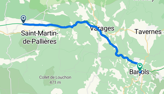 Route de la Verdière, Esparron à Rue Frédéric Mistral, Barjols