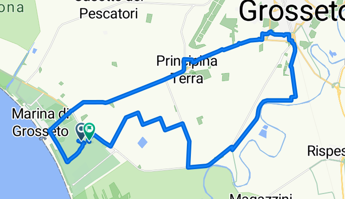 Da Grosseto a Strada Provinciale Trappola