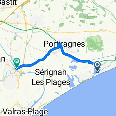 Vias nach Boulevard Victor Hugo, Sérignan