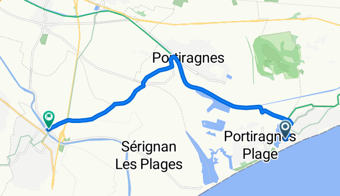 Vias nach Boulevard Victor Hugo, Sérignan