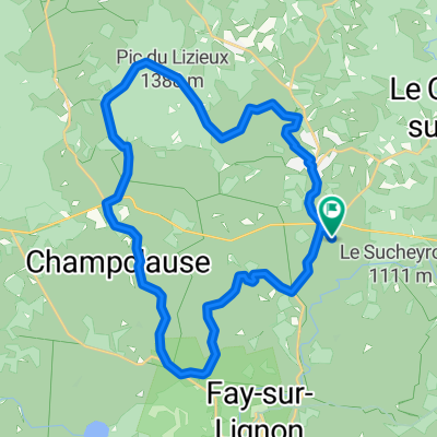 Route de la Détourbe, Mazet-Saint-Voy à Route de la Détourbe, Mazet-Saint-Voy