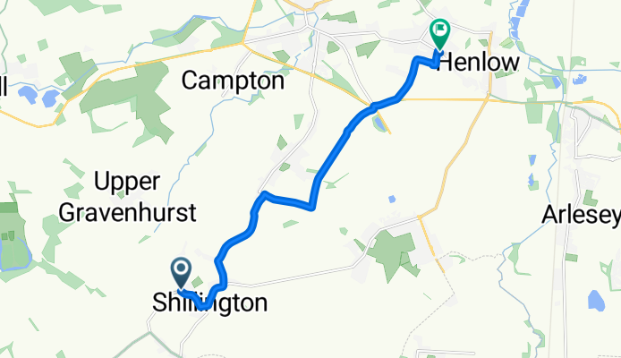 Greenfields, Hitchin to Broad Street, Shefford