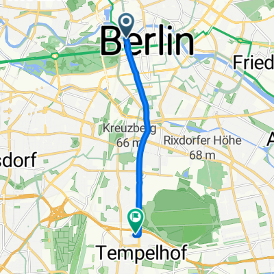 Friedrich-Ebert-Platz, Berlin nach Ringbahnstraße, Berlin