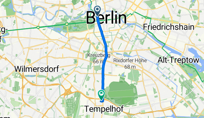 Friedrich-Ebert-Platz, Berlin nach Ringbahnstraße, Berlin