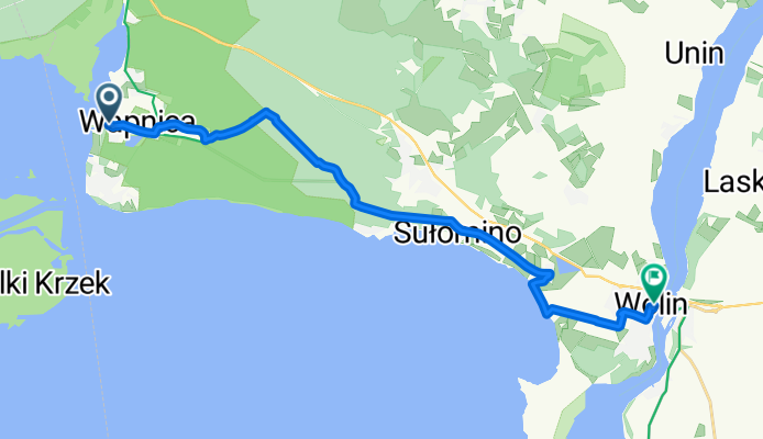 Turkusowa, Wapnica do Zamkowa, Wolin