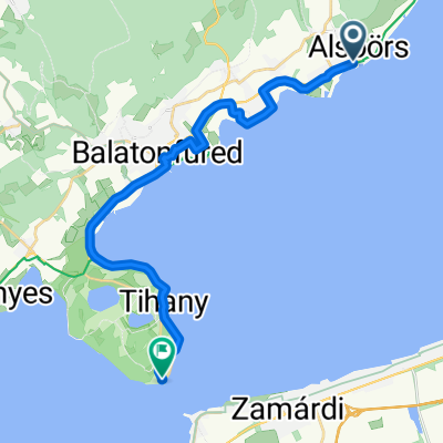 From Alsóörs to Tihany