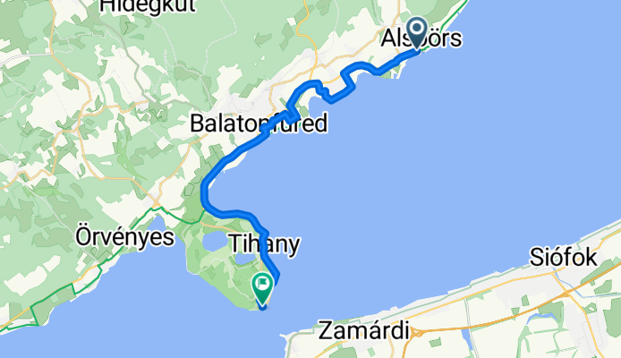 From Alsóörs to Tihany