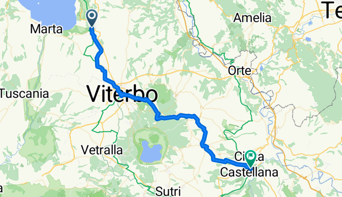 Montefiascone nach civita Castellana Etappe 3