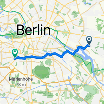 Route von Berlin