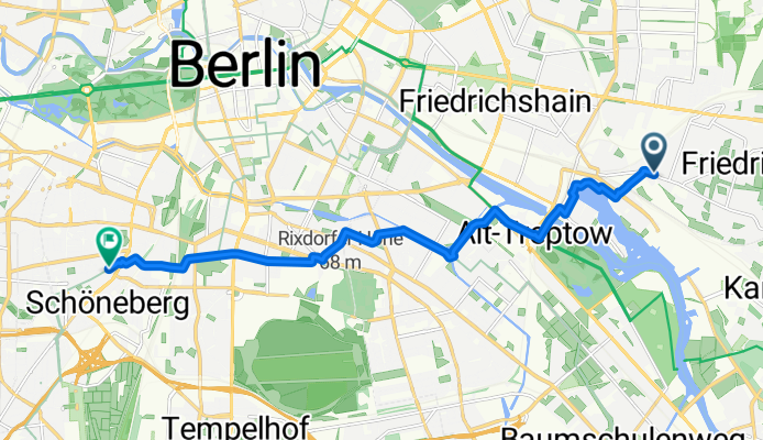 Route von Berlin