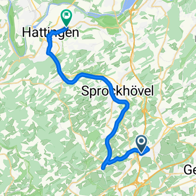Mittelstraße, Sprockhövel nach Ulmenstraße, Hattingen