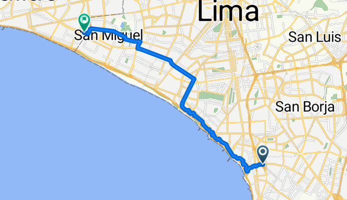 Lima to De La Marina Avenue, Callao