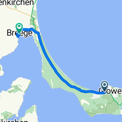 Hauptstraße, Glowe nach Am Hafen, Breege