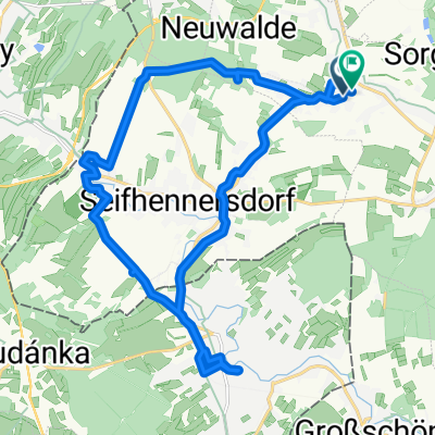 Seifhennersdorfer Straße, Leutersdorf nach Spitzkunnersdorfer Straße, Leutersdorf